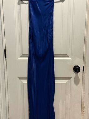 Long mock neck dress